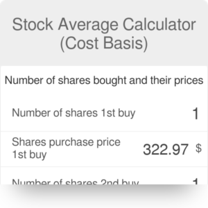 share average calculator