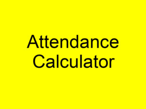 Attendance Calculator